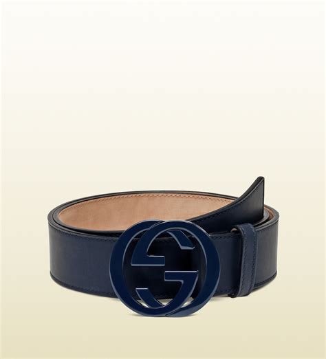 blue gucci belts|men's gucci belt interlocking g's.